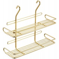 Полка для рейлинга малая двойная Lemi 30306 золото