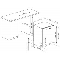 Встраиваемая посудомоечная машина Smeg STA6445-2