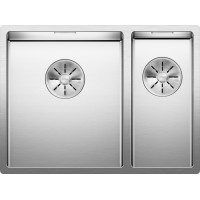 Кухонная мойка Blanco Claron 340/180-U-L Сталь с зеркальной полировкой