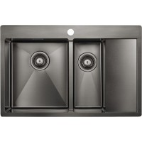 Кухонная мойка Paulmark Union L Вороненая сталь