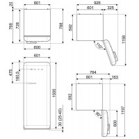 Холодильник Smeg FAB28LPK3
