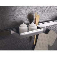 Полка для рейлинга Lemi Barra 7040Е 455х160 мм, нержавеющая сталь