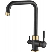 Кухонный смеситель Zorg Steel Hammer SH 715 Черный/Бронза