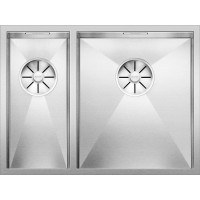 Кухонная мойка Blanco Zerox 340/180-U-R Сталь с зеркальной полировкой