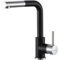 Кухонный смеситель Paulmark Kassel Ka214311-418 Черный металлик