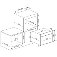 Электрический духовой шкаф с пароваркой Smeg SF4604PVCNR1