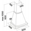 Настенная вытяжка Falmec Mimosa 60 Венецианская штукатурка / Дуб мореный