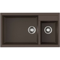 Кухонная мойка Omoikiri Tedori 86-2-LB DC-Темный шоколад