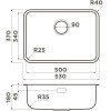 Кухонная мойка Omoikiri Omi 53-U/I Ultra Mini-IN Нержавеющая сталь