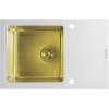 Кухонная мойка Seaman Eco Glass SMG-780W Gold (PVD), вентиль-автомат