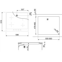 Встраиваемая индукционная панель Smeg PI964X