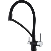 Кухонный смеситель Paulmark Siegen Si213111-401 Антрацит / Хром