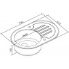 Кухонная мойка Zorg GL 7851 OV White Bronze