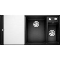 Кухонная мойка Blanco Axia III 6 S Черный, стеклянная доска (чаша справа)