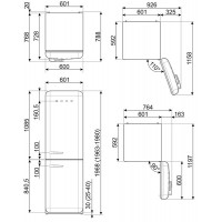 Холодильник Smeg FAB32RWH3