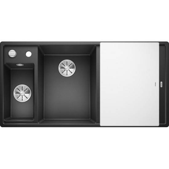 Кухонная мойка Blanco Axia III 6 S Антрацит, стеклянная доска (чаша слева)