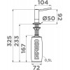 Дозатор для мыла Omoikiri OM-02 WH-P Белый