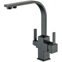 Кухонный смеситель Zorg ZR 332 YF Черный металлик