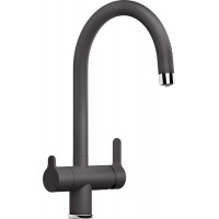 Кухонный смеситель Blanco Trima (Silgranit) Темная скала 526271