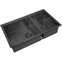 Кухонная мойка Zorg PVD 78-2-51 L Grafit