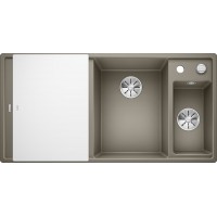 Кухонная мойка Blanco Axia III 6 S Серый беж, стеклянная доска (чаша справа)