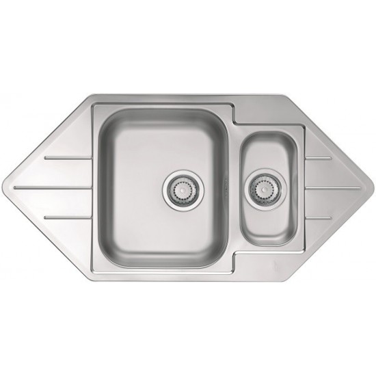 Кухонная мойка Alveus Line 40 Нержавеющая сталь декор 1085940