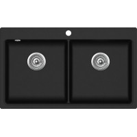 Кухонная мойка Aquasanita Magna SQM 200 Black metallic