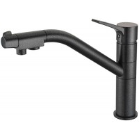 Кухонный смеситель Zorg ZR 401 KF Черный металлик