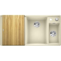 Кухонная мойка Blanco Axia III 6 S-F Жасмин, столик из ясеня (чаша справа)
