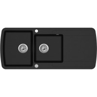 Кухонная мойка Aquasanita Lira SQL 201 Black metallic