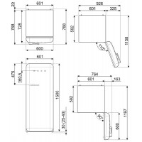 Холодильник Smeg FAB28LOR3