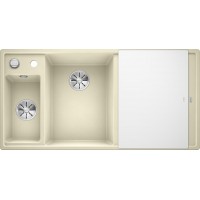 Кухонная мойка Blanco Axia III 6 S Жасмин, стеклянная доска (чаша слева)