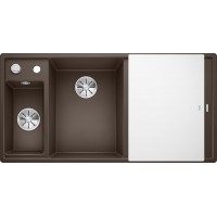 Кухонная мойка Blanco Axia III 6 S Кофе, стеклянная доска (чаша слева)