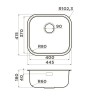 Кухонная мойка Omoikiri Omi 44-U/I-IN Нержавеющая сталь