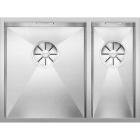 Кухонная мойка Blanco Zerox 340/180-U-L Сталь с зеркальной полировкой