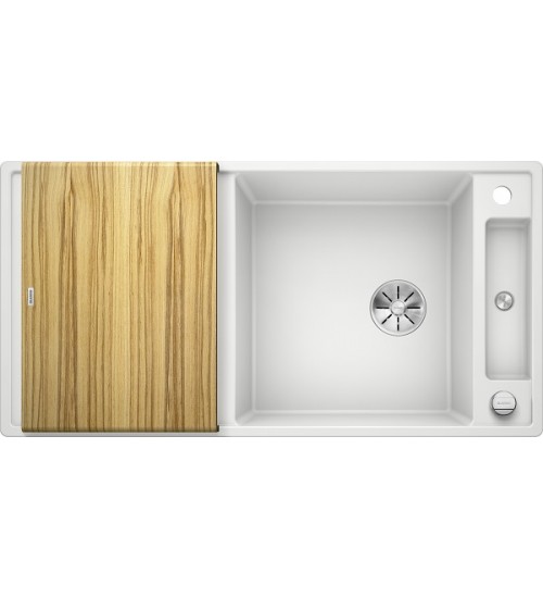 Кухонная мойка Blanco Axia III XL 6 S Белый, столик из ясеня