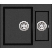 Кухонная мойка Aquasanita Tesa SQT 150 Black metallic