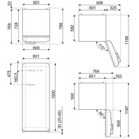 Холодильник Smeg FAB28LCR3
