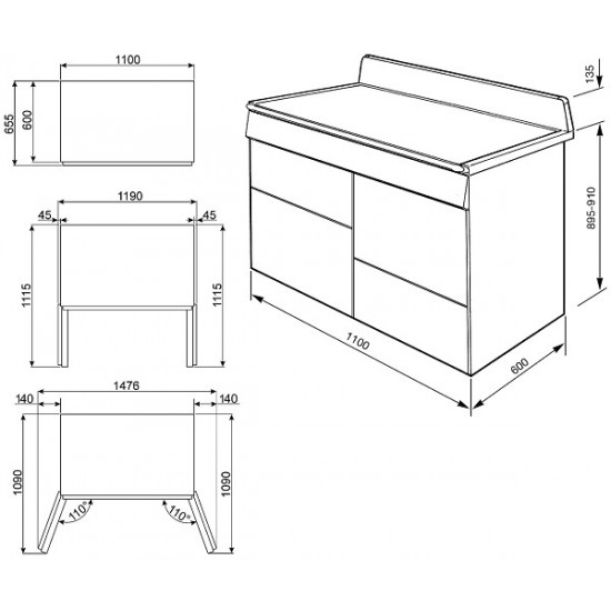 Варочный центр Smeg TR4110IX