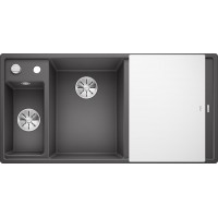 Кухонная мойка Blanco Axia III 6 S Темная скала, стеклянная доска (чаша слева)