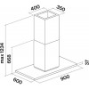 Островная вытяжка Falmec Zenith isola NRS 90 см