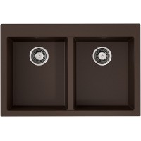 Кухонная мойка Omoikiri Bosen 80-2 DC-Темный шоколад