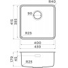 Кухонная мойка Omoikiri Omi 43-U/I Ultra-GB Графит