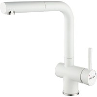 Кухонный смеситель Paulmark Dosse Do214418-431 Белый матовый