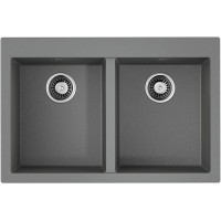 Кухонная мойка Omoikiri Bosen 80-2 GR Leningrad grey