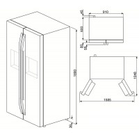 Холодильник Smeg SBS63NED