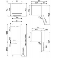 Холодильник Smeg FAB32LPK3