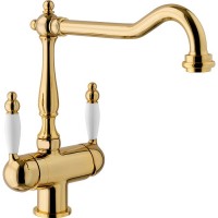 Кухонный смеситель Franke Old England Clear Water Золото