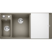 Кухонная мойка Blanco Axia III 6 S Серый беж, стеклянная доска (чаша слева)