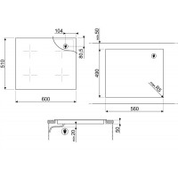 Встраиваемая индукционная панель Smeg SIM662WLDX